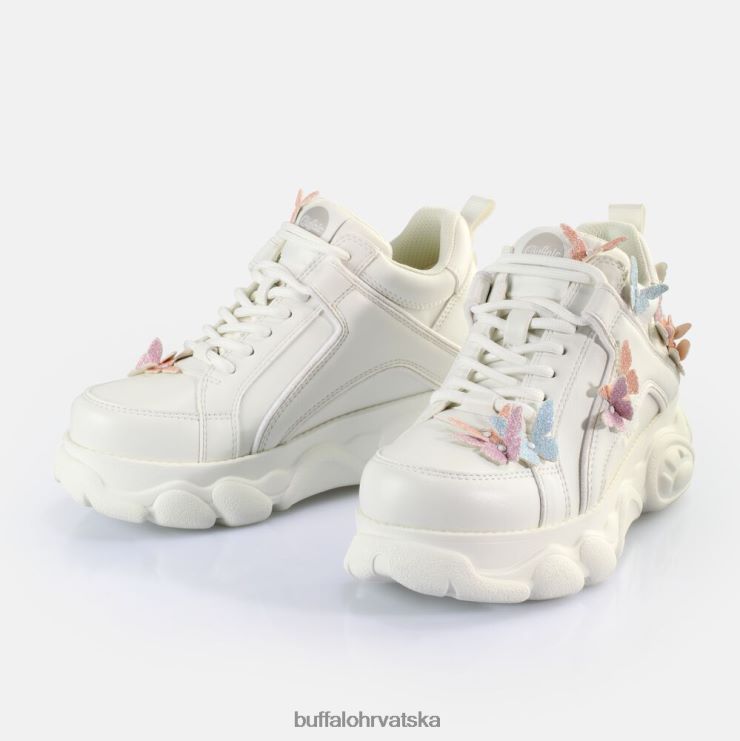 bijeli multi Buffalo cld corin butterflies tenisice niske veganske |tenisice TDD6T142